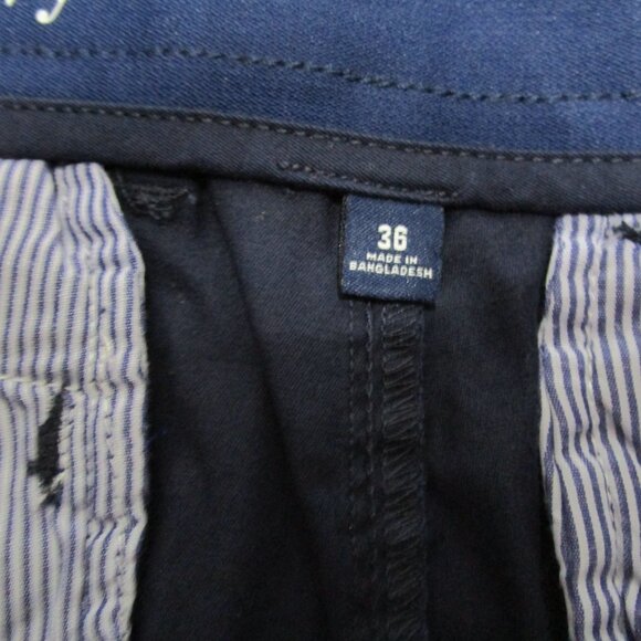 Crown & Ivy Mens Shorts SZ 36 Solid Navy Blue Motion Flex Nautical 7" Inseam NWT - Picture 3 of 9